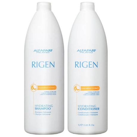 Kit Alfaparf Rigen Tamarind Extract Hydrating Shampoo 1000ml + Condicionador 1000ml