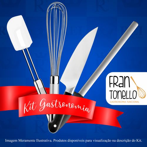 Kit Aluno (Fran Tonello) Century (Chef 8) - com Faca Chef 8" (Acompanha Pasta)