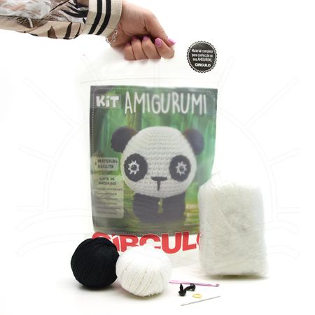 Kit Amigurumi Círculo - Panda