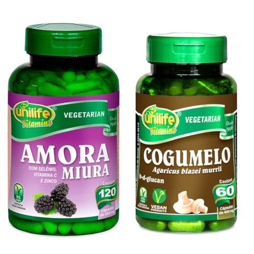 Kit Amora Miura com Vitaminas e Cogumelo Unilife