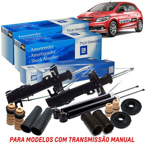 Kit Amortecedor Dianteiro + Traseiro Batentes Kit352 Prisma /onix