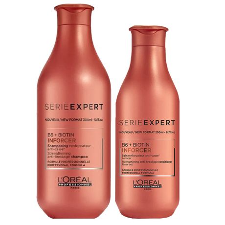 Kit Anti-Quebra L'Oréal Professionnel Inforcer Shampoo 300ml + Condicionador 200ml