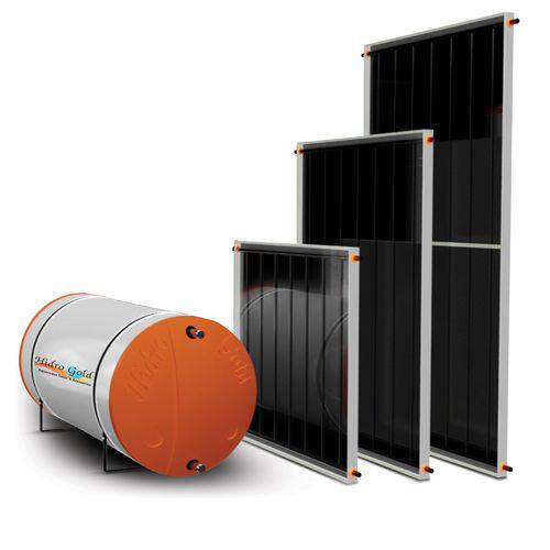 Kit Aquecedor Solar 500 Litros - Baixa Pressão Nível - Inox 304