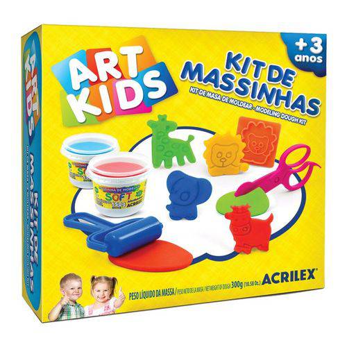 Kit Art Kids Massinhas 300g Acrilex