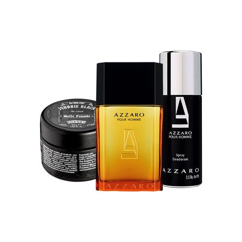 Kit Azzaro (Perfume 50ml + Desodorante + Pomada Modeladora para Cabelos) 50 Ml