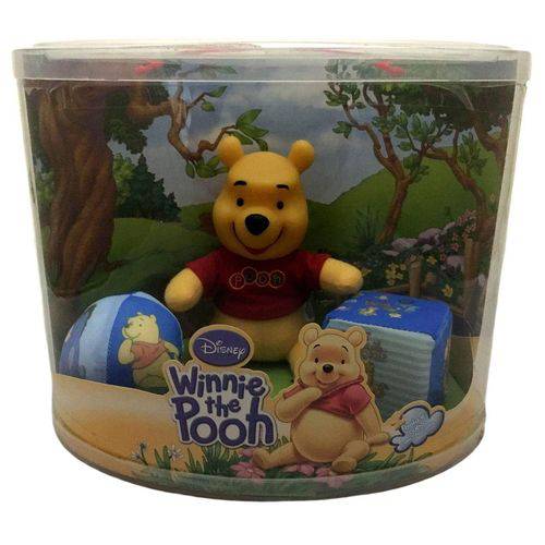 Kit Baby Boneco Pequeno de Pelúcia Urso Ursinho Pooh Disney - Multibrink