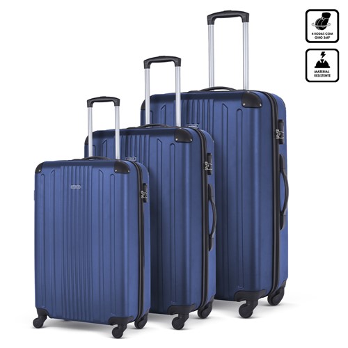 Kit Baggage Windsor - P, M e G AZUL/ U