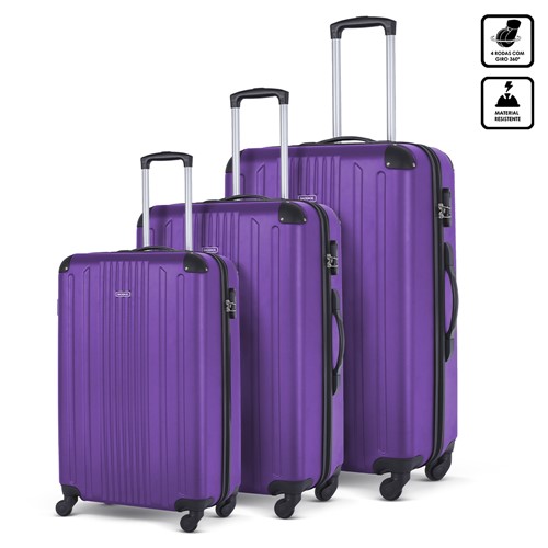 Kit Baggage Windsor - P, M e G ROXO/U