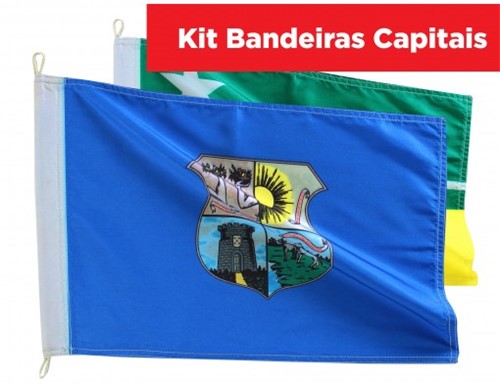 Kit Bandeiras Capitais do Brasil KitCap0469