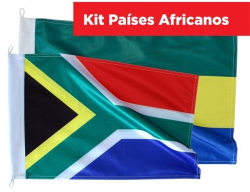 Kit Bandeiras Continente Africano KITAFR745