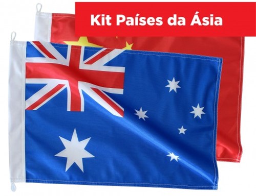 Kit Bandeiras Países da Ásia KITASIA5687