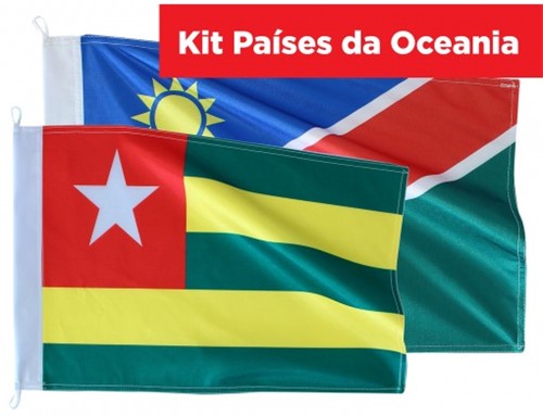 Kit Bandeiras Países da Oceania KITOCE126