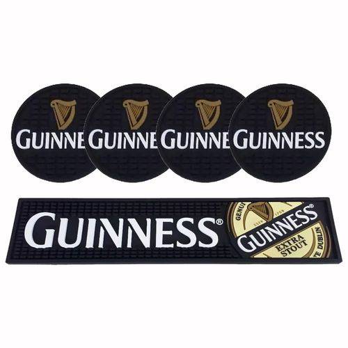 Kit Bar Mat Guinness + 4 Porta Copos Guinness