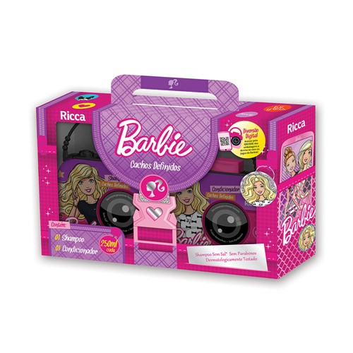 Kit Barbie Ricca Shampoo + Condicionador Cachos Definidos 250ml
