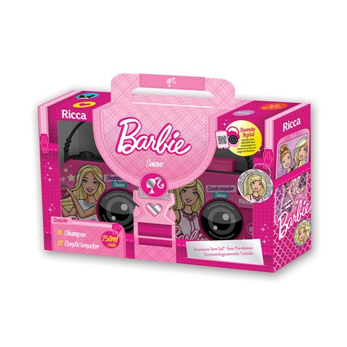 Kit Barbie Ricca Shampoo + Condicionador Suave 250ml