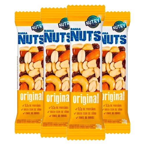 Kit Barra de Cereal Nutry Nuts Original 85g 4 Unidades