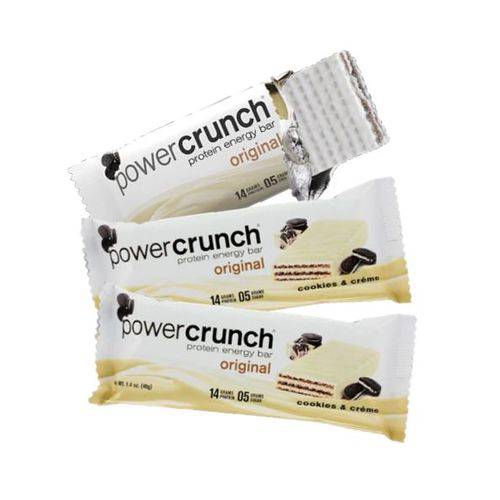 Kit 3 Barras Proteína Power Crunch Cookies & Créme (un 40g) Bnrg