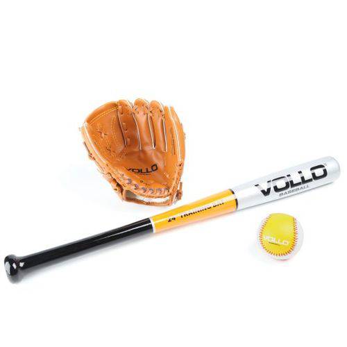 Kit Baseball Junior Vollo (taco+bola+luva)