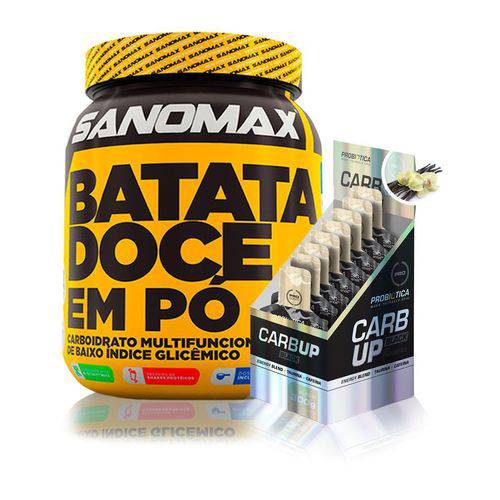 Kit Batata Doce em Pó 800g + 10x Carb Up Black - Sanomax / Probiótica