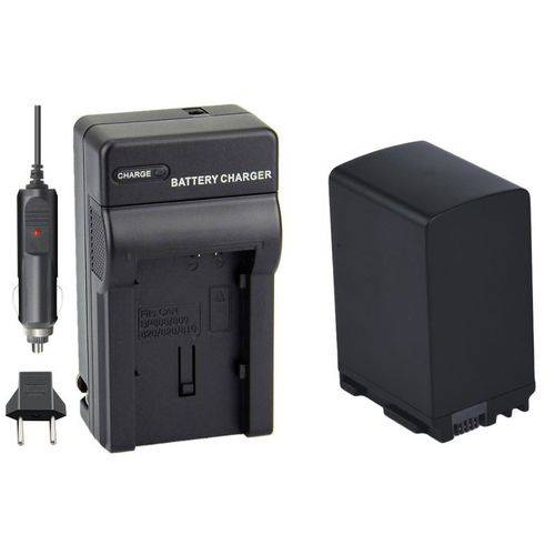 Kit Bateria BP-827 + Carregador para Canon HF-10, HF-G20, HF-M30, HF-S100