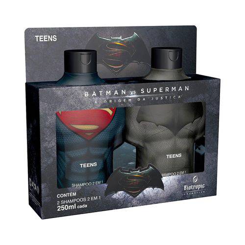 Kit Batman Vs Superman - 2 Shampoo 2 em 1 250Ml