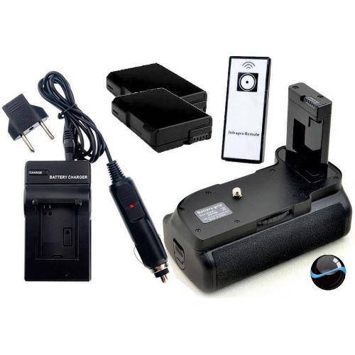 Kit Battery Grip Mb-D5100 para Nikon D5100 D5200 + 2 Baterias En-El14 + Carregador