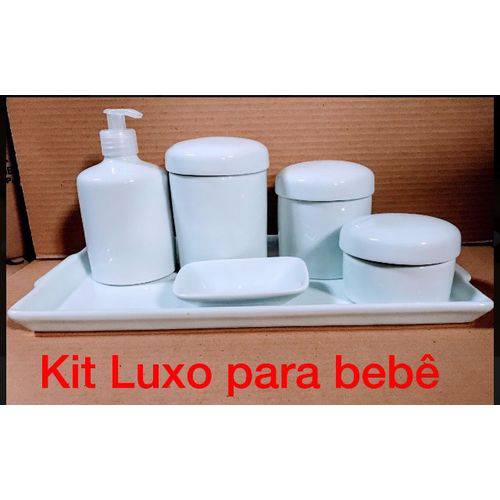 Kit Bebê Luxo com 6 Peças em Porcelanas