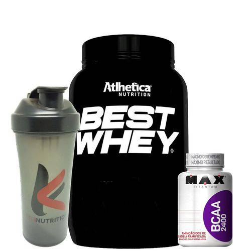 Kit Best Whey Iso Abacaxi + Bcaa 60 Caps Max + Coq Kfit