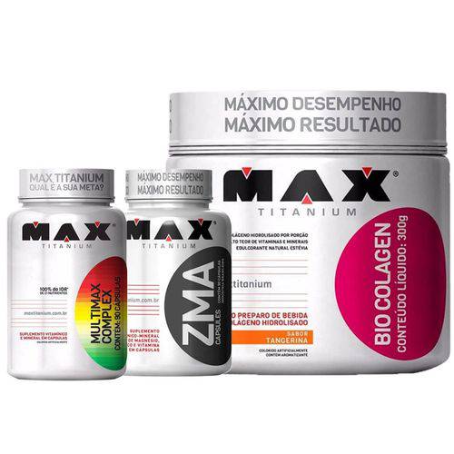 Kit Bio Colagen + Multimax + Zma - Max Titanium