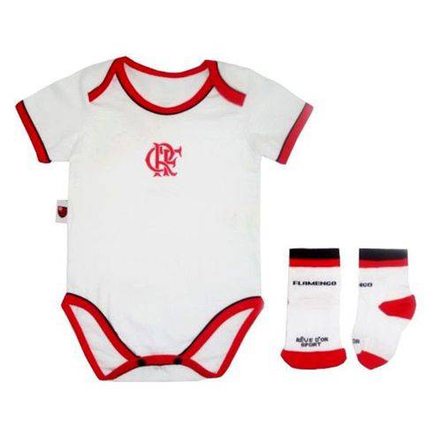 Kit Body Flamengo Branco