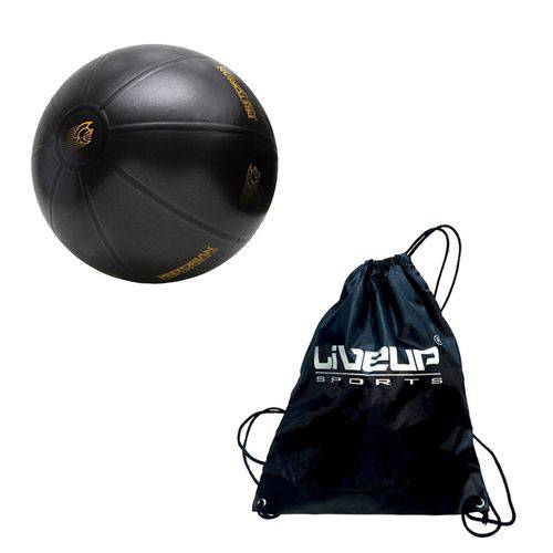Kit Bola de Exercícios Fit Ball Training 55cm Pretorian + Bolsa Esportiva Gym Sack Liveup Ls3710-s