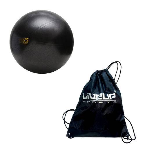 Kit Bola de Exercícios Fit Ball Training 65cm Pretorian + Bolsa Esportiva Gym Sack Liveup Ls3710-s