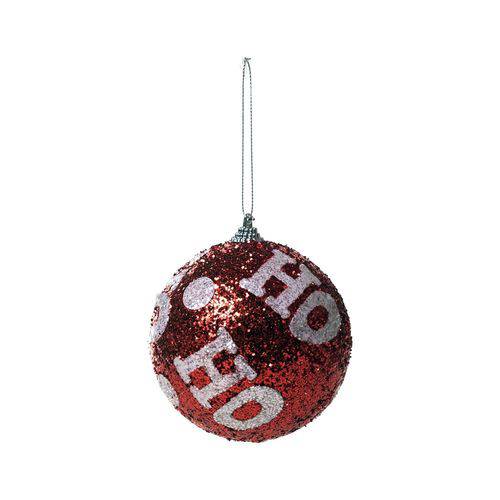 Kit Bola de Natal P/pendurar Árvore Natal 4pçs 10cm Vermelho