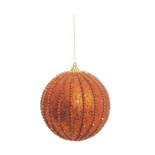 Kit Bola de Natal P/pendurar Árvore Natal 6pçs 10cm Bronze