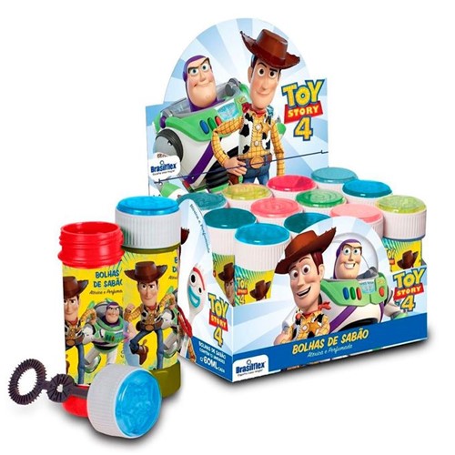 Kit Bolha de Sabão Toy Story 4 com 12 Peças - BRASILFLEX