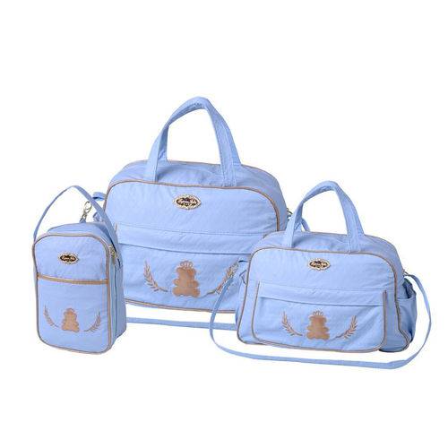 Kit Bolsa para Bebê de Maternidade Viagem Menino Azul
