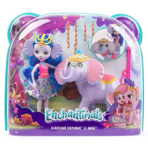 Kit Boneca Enchantimals - Elefante Ekaterina e Antic