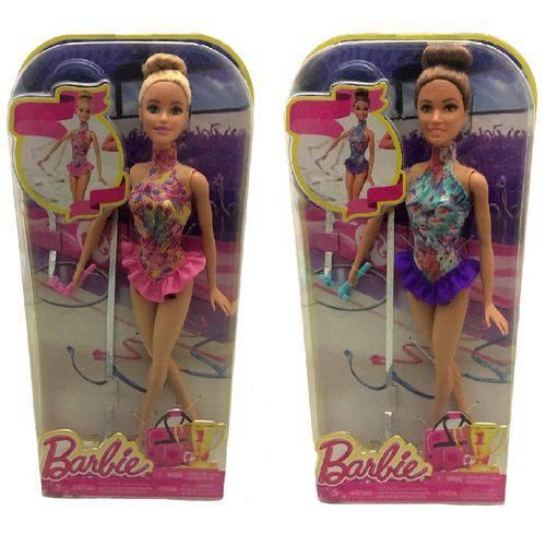 Kit Bonecas Barbie Ginasta Ritmica Mattel : Loira + Morena