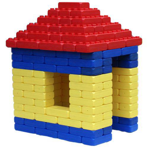 Kit Brick Size Big Plastic Home Little 155 Pçs