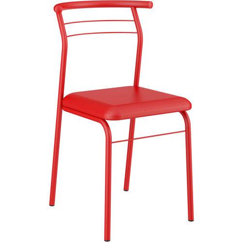 Kit 2 Cadeiras 1708 Napa Vermelho Real Carraro Móveis