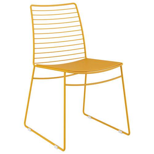 Kit 2 Cadeiras 1712 Couríssimo Móveis Carraro Amarelo