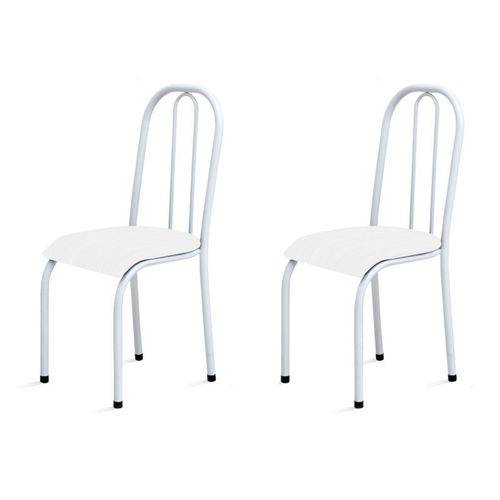 Kit 2 Cadeiras Baixas 0.104 Anatômica Branco - Marcheli