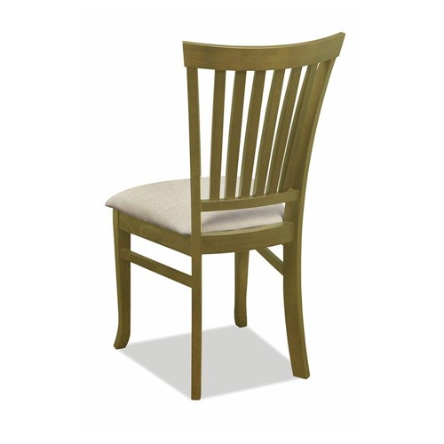 Kit 2 Cadeiras Davis em Madeira Maciça Sem Braço - Castanho Oregon - Tecido Suede Liso e Linho