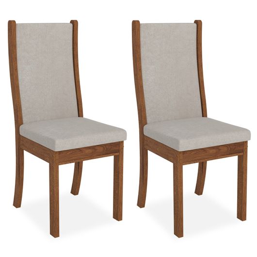 Kit 2 Cadeiras de Jantar, Rústico Terrara, Pena Pege, Lívia