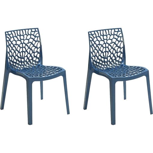 Kit 2 Cadeiras Gruvyer Azul OR Design