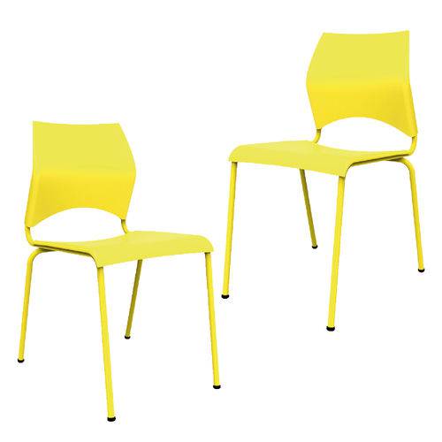 Kit 2 Cadeiras Paladio Amarelo