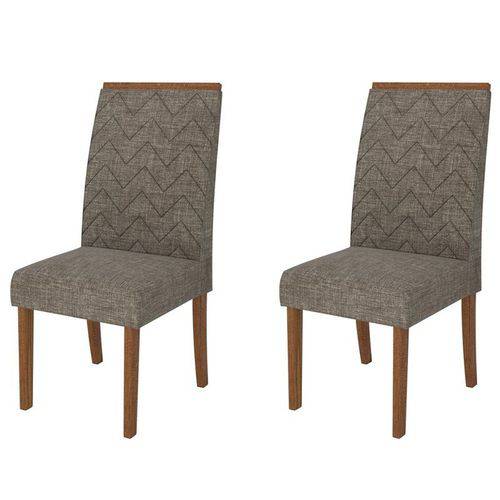 Kit 2 Cadeiras para Sala de Jantar Áurea Terrara/bronze - Dj Móveis