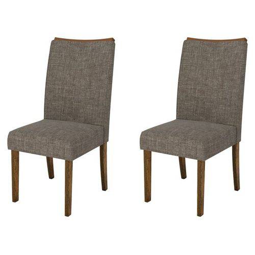 Kit 2 Cadeiras para Sala de Jantar Serena Demolição/bronze - Dj Móveis