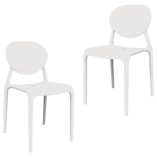 Kit 2 Cadeiras Slick Branco