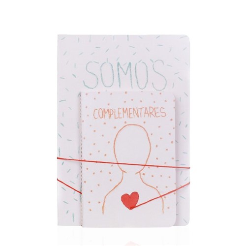 Kit Cadernos A5 + A6 Amor de Toda Vida
